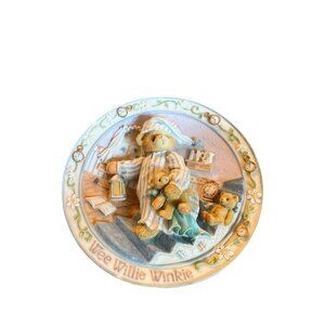 1996 Cherished Teddies-Nursery Rhyme plate Wee Willie Winrie Reg No 6Ei-710